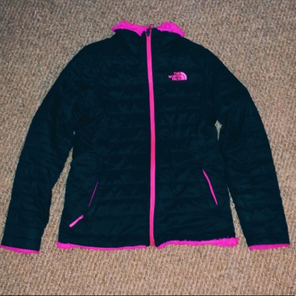 The North Face Black and Pink Reversible Jacket